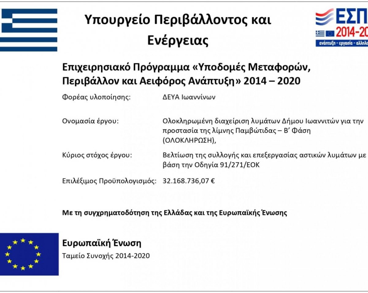 Επιχειρησιακό Πρόγραμμα "Υποδομές Μεταφορών, Περιβάλλον και Αειφόρος Ανάπτυξη"